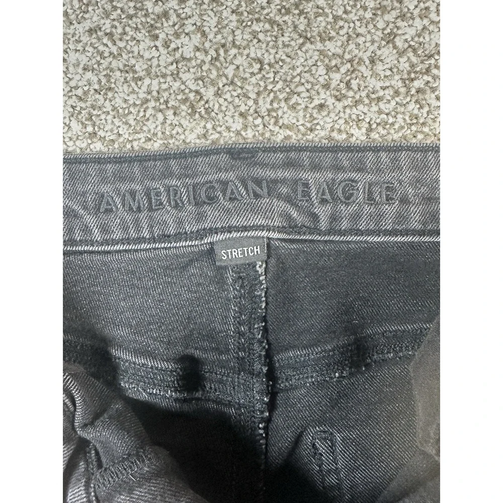American Eagle Outfitters Jeans‎ Womens 4 Black Cotton Denim Mom Curvy Stretch